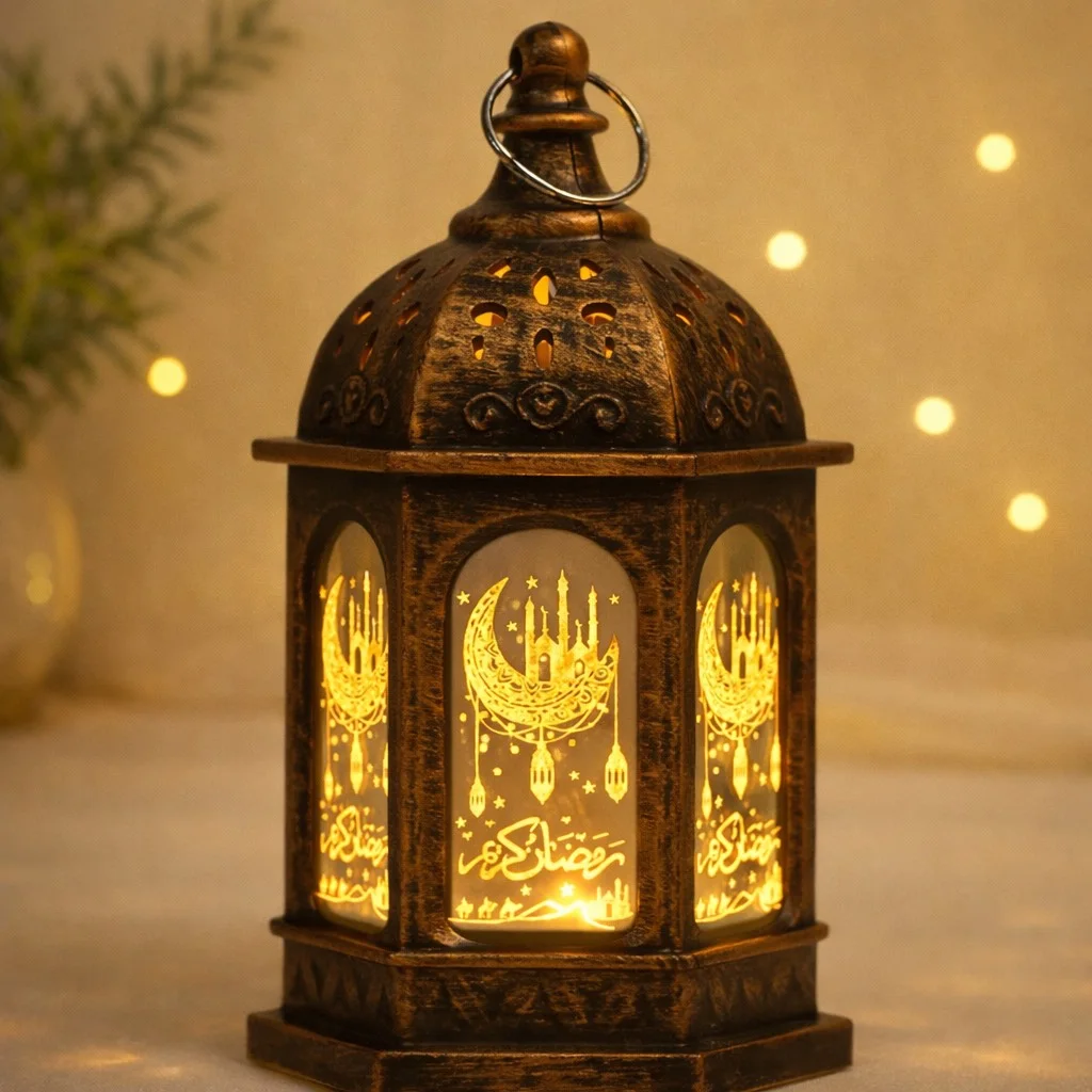 زينة رمضان - فانوس رمضان أنيق متعدد الاستخدامات