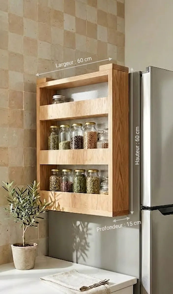 🧂 خزانة توابل ذكية بجانب الثلاجة