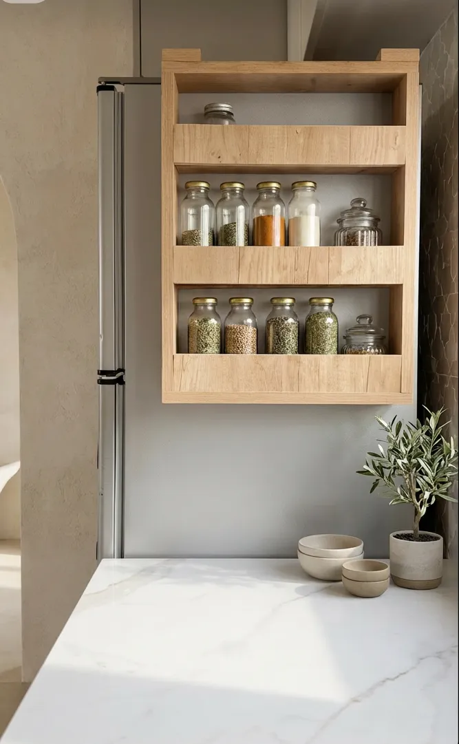 🧂 خزانة توابل ذكية بجانب الثلاجة