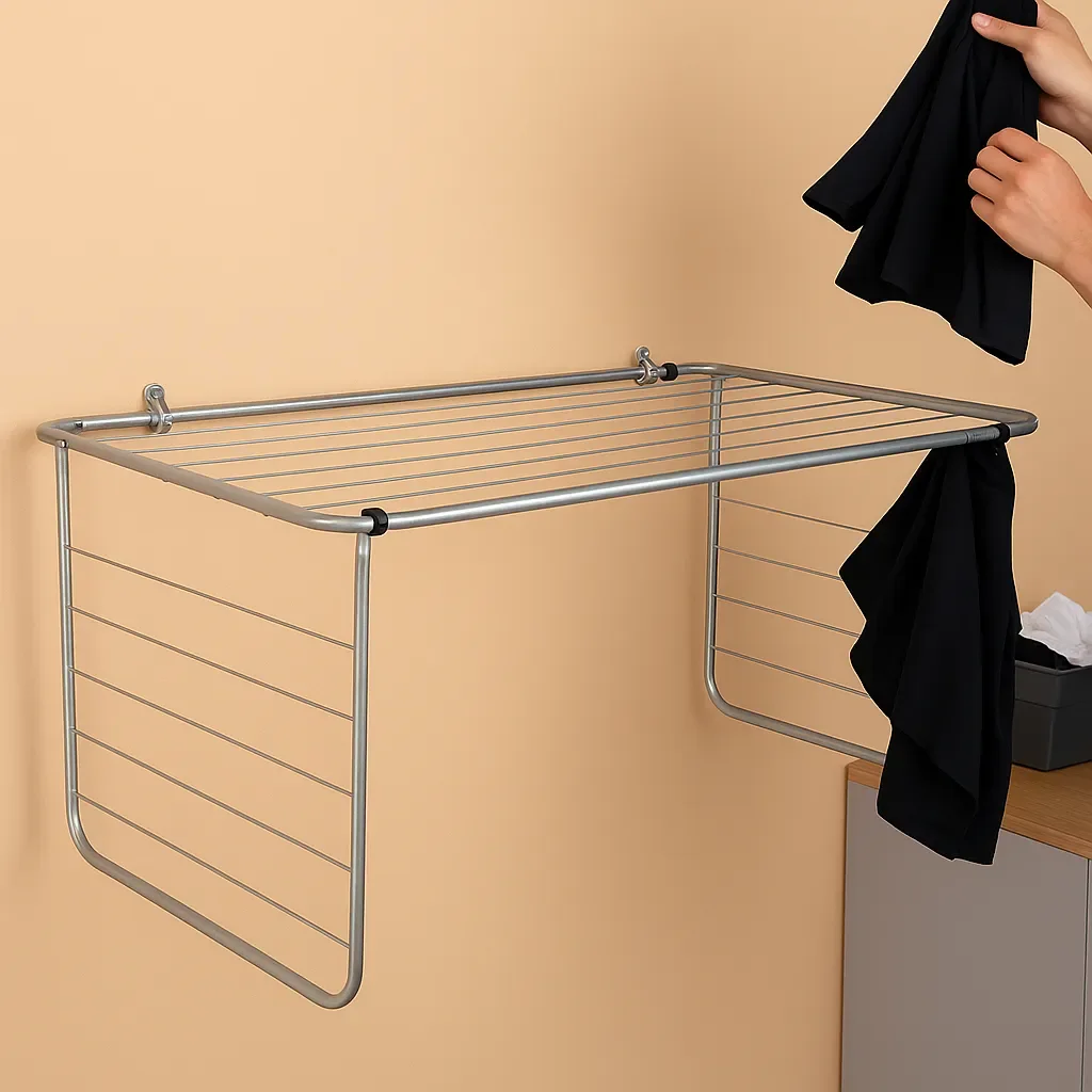 منشر ملابس جداري قابل للطي