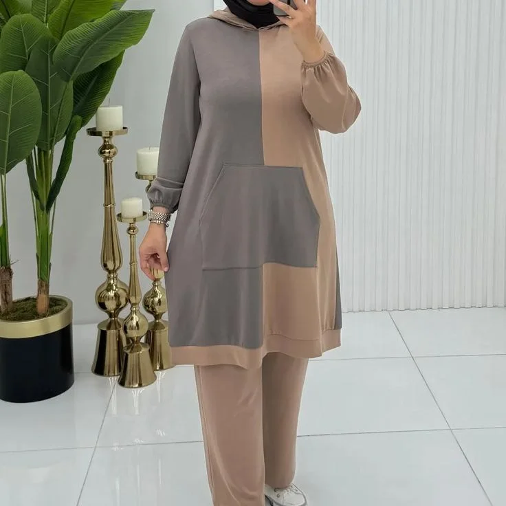 ✨ طقم عصري مريح وأنيق للمحجبات ✨