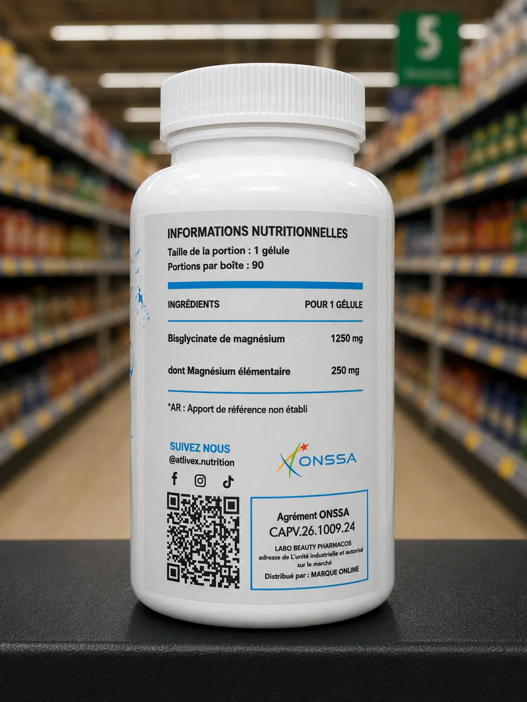 magnesium bisglycinate (90 capsules)
