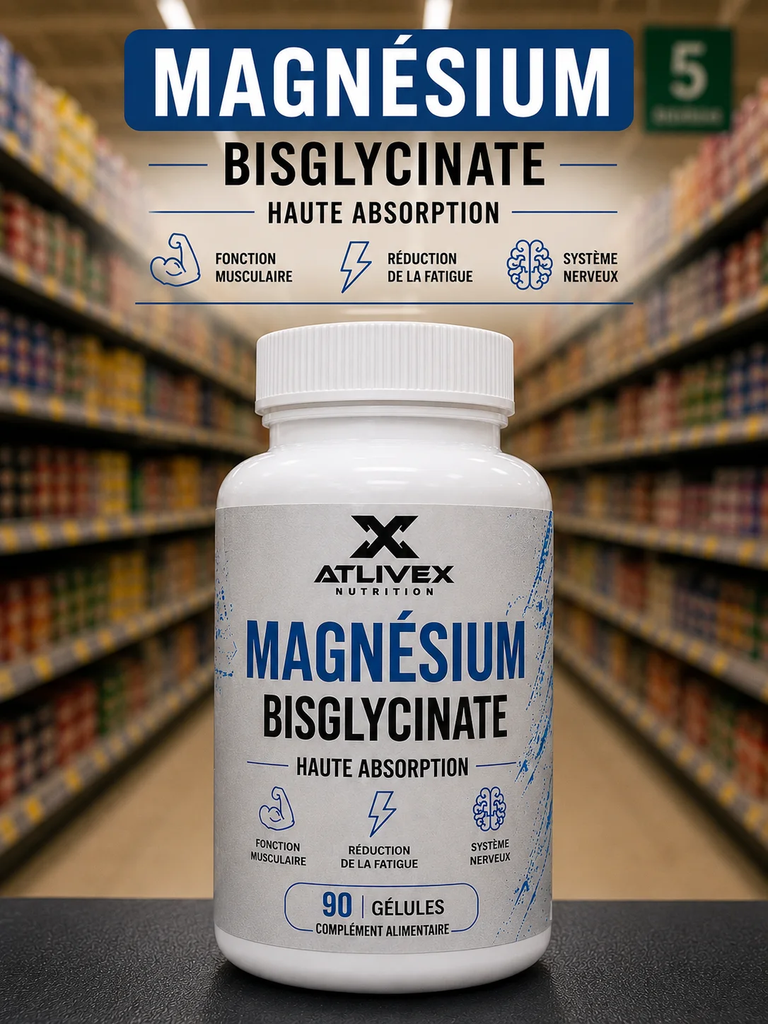 magnesium bisglycinate (90 capsules)