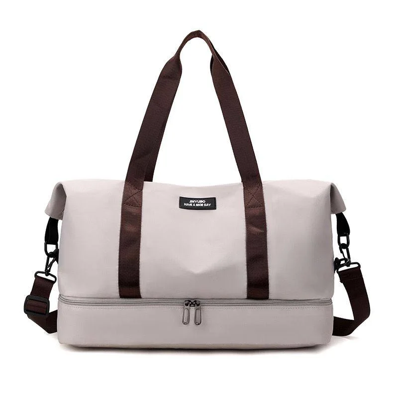 Sac de fitness de grande capacité avec compartiment à chaussures pour hommes et femmes, sac à dos de voyage, sangle initiée réglable, sac à main de sport