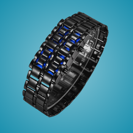 ساعة LED أنيقة بتصميم عصري