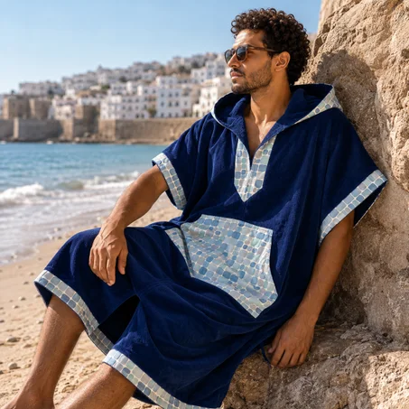 Poncho de Bain Homme Cap Spartel - Taille Standard