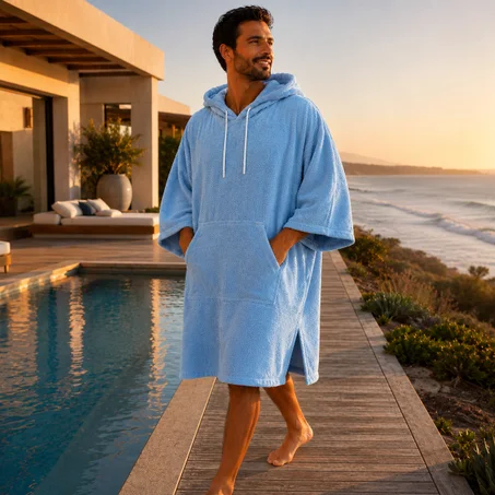 Poncho de Bain Homme Ocean Breeze - Taille Standard