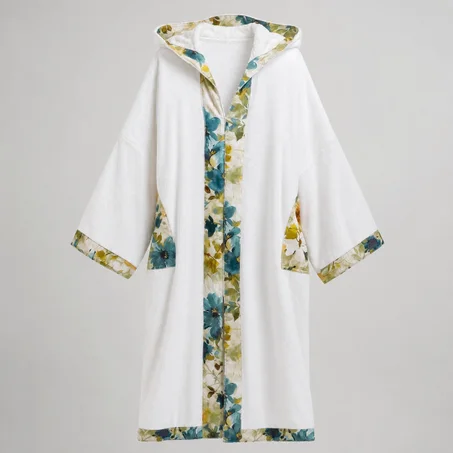 Poncho de Bain Femme Azure Bloom - Taille Standard