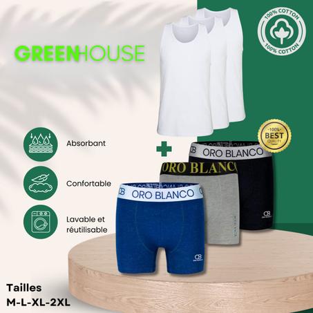 PACK 3 BOXERS ET  3 DÉBARDEURS POUR HOMME A PARTIR DE 219 DH