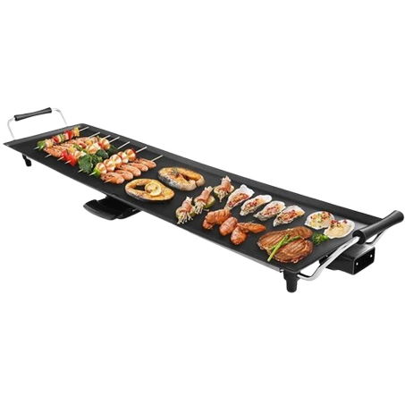 Planche de Cuisson Électrique, Grille Antiadhésif, 90cm