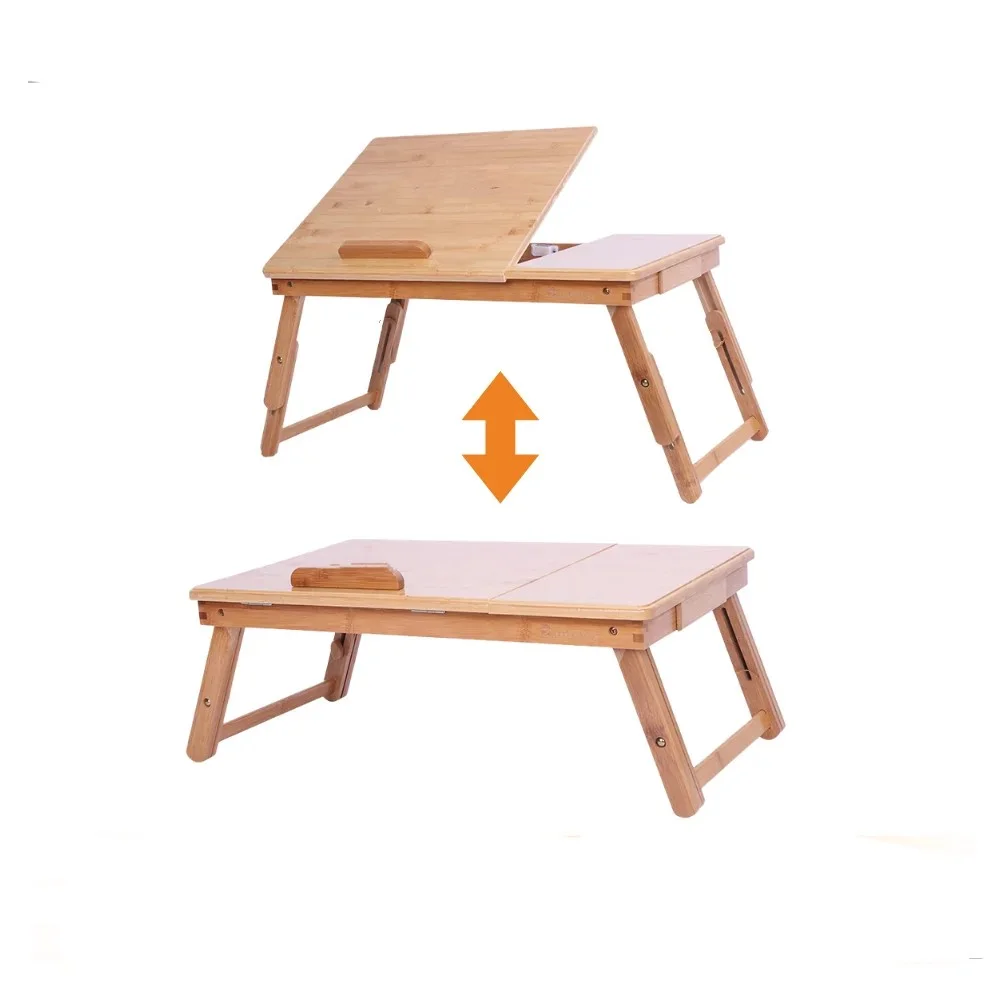 Shopiix Tablette / Support d’Ordinateur en Bois – Pliable & Portable