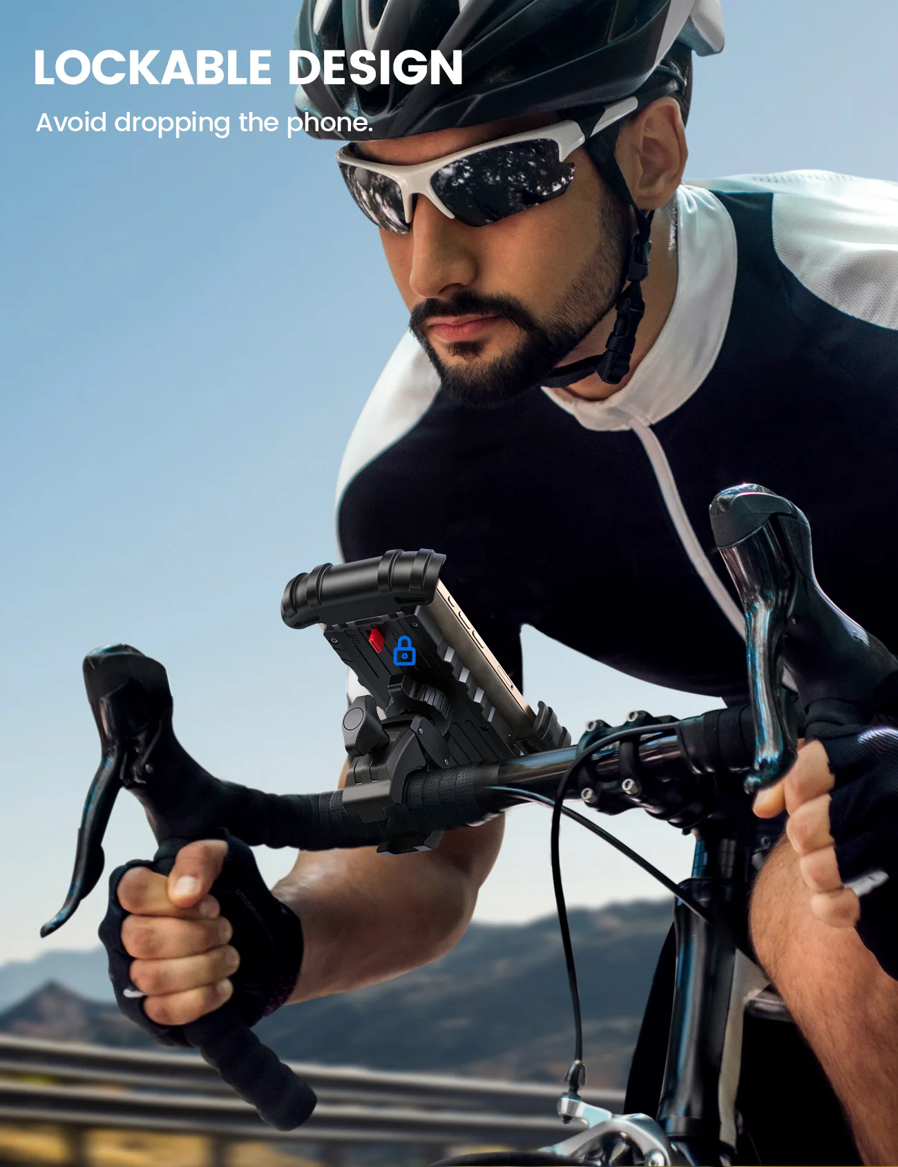 Shopiix Support Téléphone Moto Lamicall BP05 – Clip Crabe