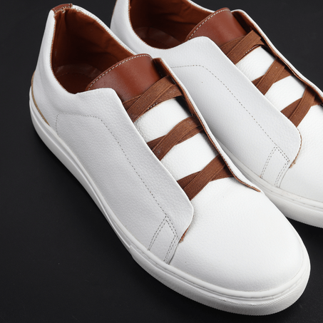 حذاء كاجوال من الجلد الطبيعي