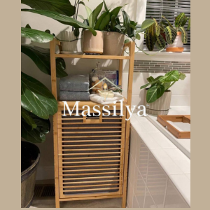 أضف لمسة من التنظيم والأناقة إلى حمامك مع هذه السلة العصرية للغسيل.