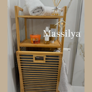 أضف لمسة من التنظيم والأناقة إلى حمامك مع هذه السلة العصرية للغسيل.