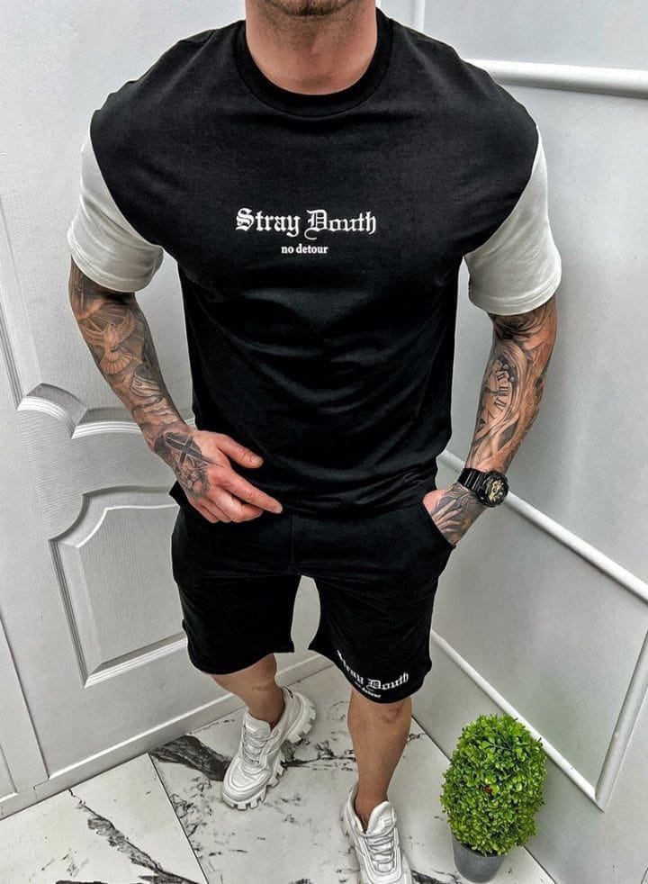 Ensemble T-shirt + short بجودة جد جد ممتازة ( قلب عاد خلص )