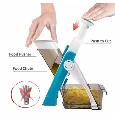 قطاعة ماندولين آمنة لتقطيع الخضراوات