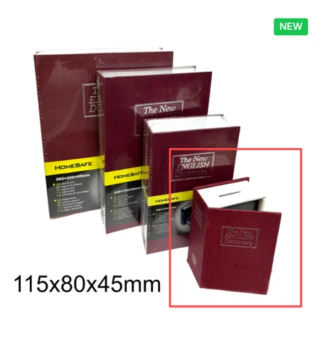 خزنة كتب من ورق الذهب مع قفل