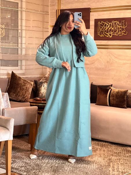 ✨ إطلالة راقية بفستان من قطعتين مع جاكيت أنيق، تصميم استثنائي يعكس أحدث صيحات الموضة لعام 2025. / Ref 8