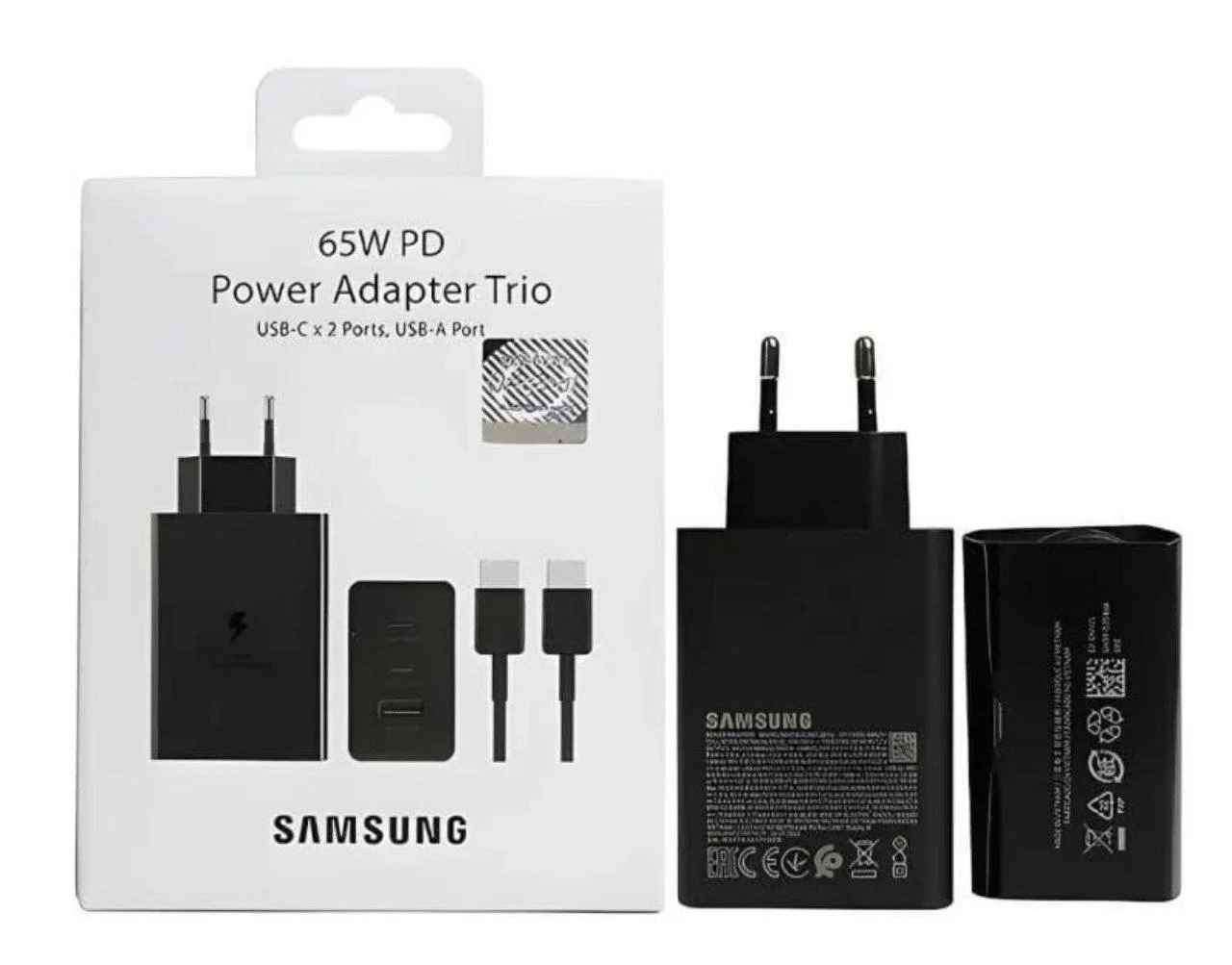 65W PD power adapter trio