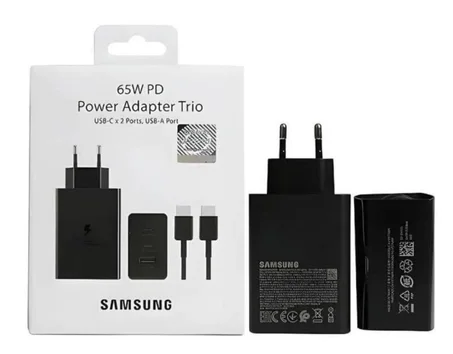 65W PD power adapter trio