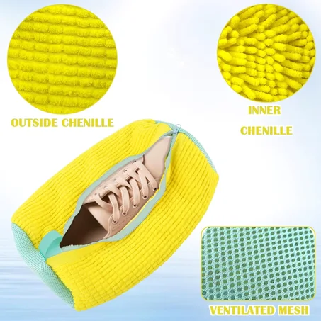 تهناي من تمارة الحكان وصداع الماكينة! حقيبة غسيل الأحذية المبطنة وصلت