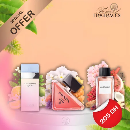 ''Pink Pack'' Pack Dolce&Gabbana Light blue + Prada Paradoxe Intense + l'impératrice