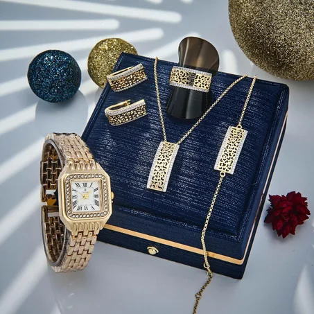 أنسوبل بساعة متكامل و راقي   Pack ensemble complet Chic