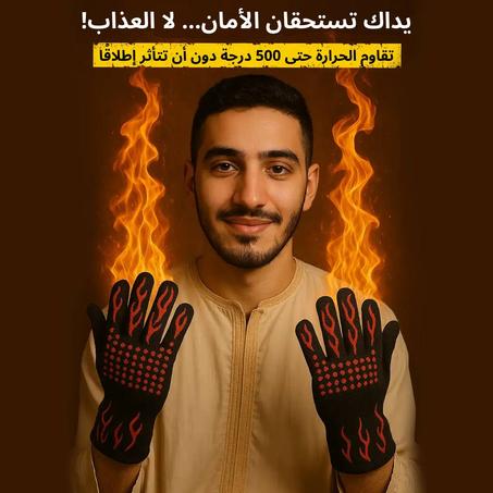 🔥 GloveMaster Pro – قفازات مقاومة للحرارة، مثالية للعمل، الشواء، المطبخ والمزيد!
