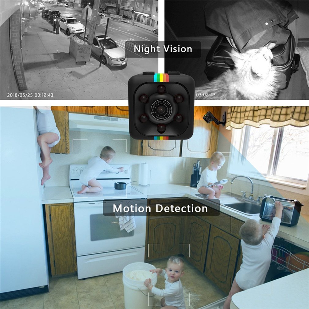 Mini caméra de Surveillance sans fil, Vision nocturne, enregistreur vidéo/vocal