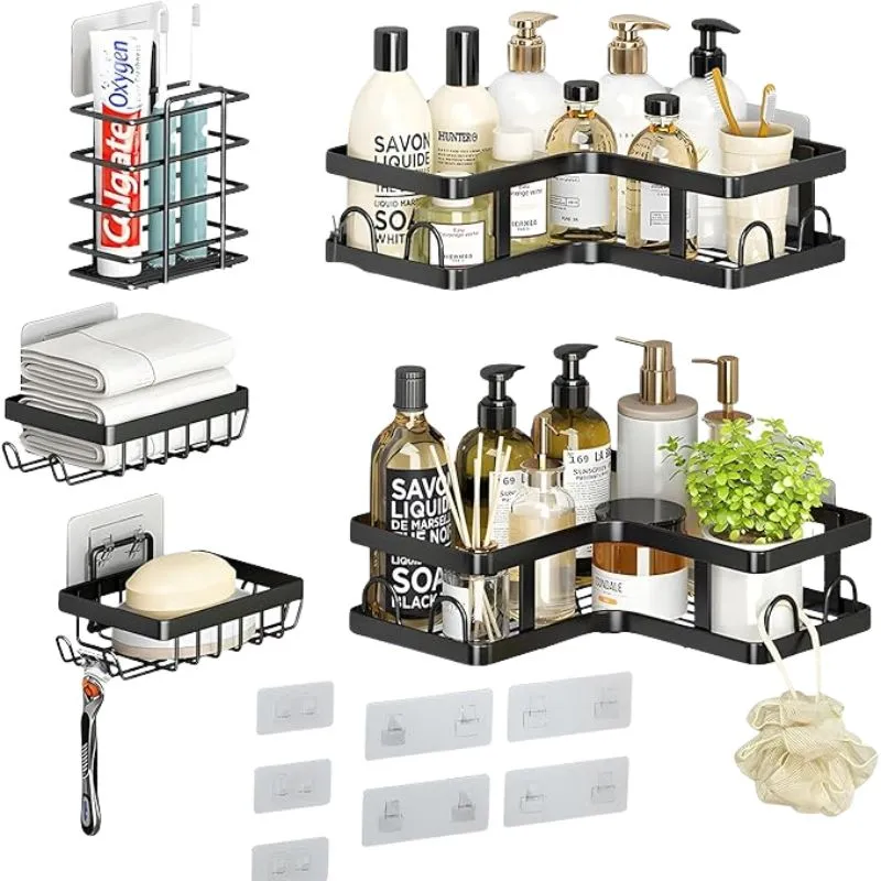 منظم زاوية للحمام 5 قطع