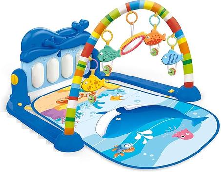 بساط بيانو للياقة البدنية بلون اكوا