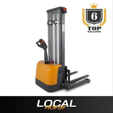 Powered Forklift Full Electric Walkie Stacker 3300lbs Cap. Straddle Legs.118" lifting Local Pick-Up A-3047