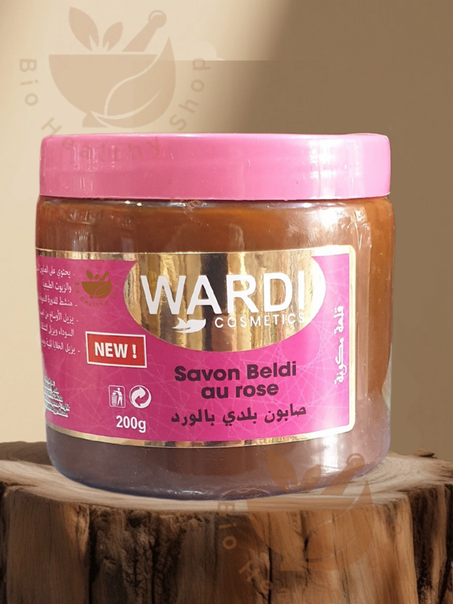 صابون بلدي بالورد - Savon Beldi Noir au Rose