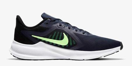 Nike Men's Downshifter 10 Running Shoe Algeria (Obsidian/Black/Lime Glow)