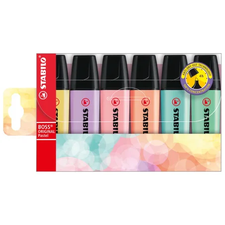PACK HIGHLIGHRER STABILO PASTEL