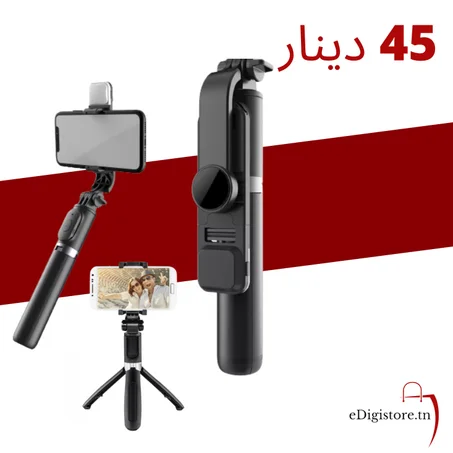 Perche à selfie sans fil bluetooth 3 en 1