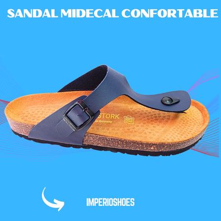 SANDALES EN CUIRE BLACK CONFORTABLE