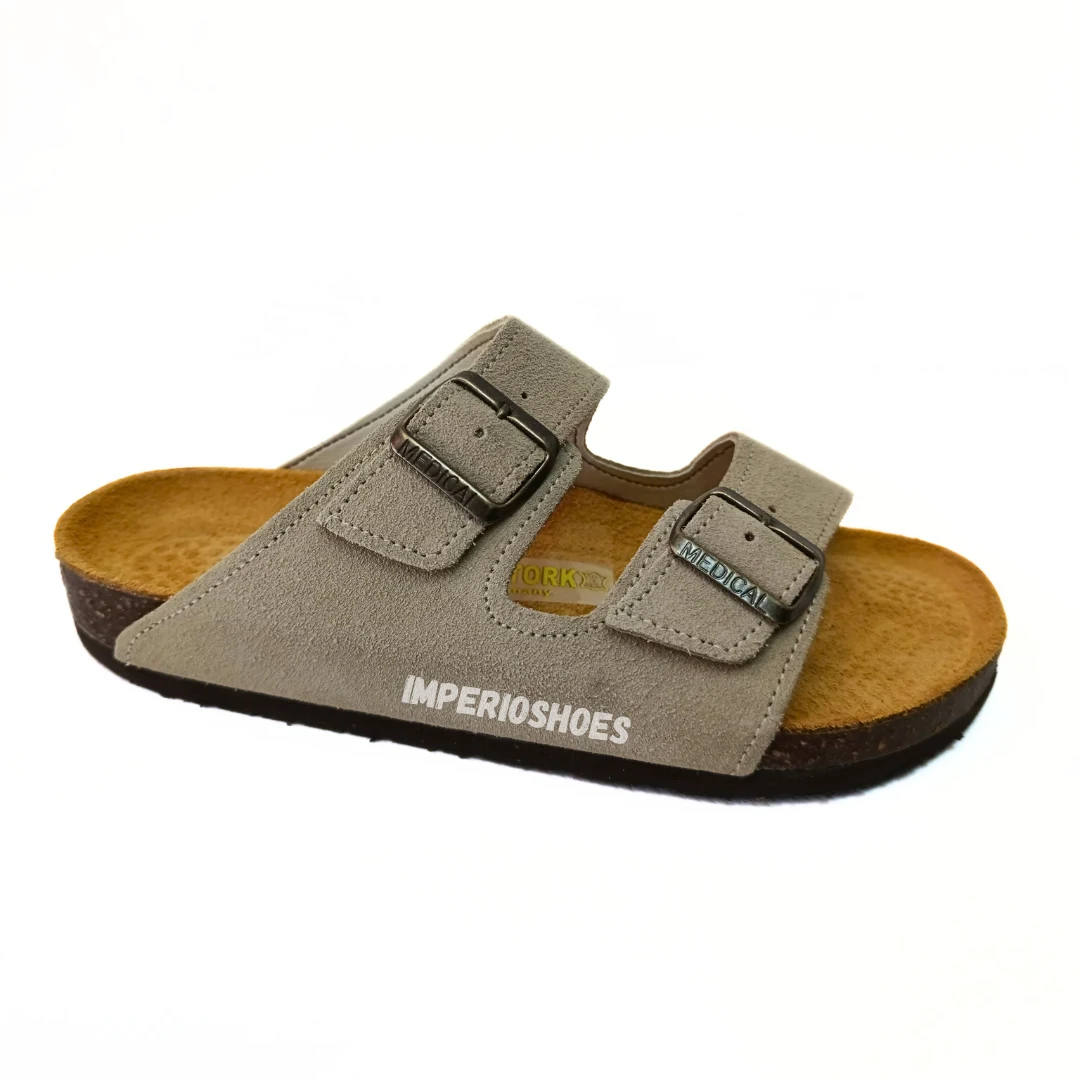 SANDALES EN DAN BIEGE   CONFORTABLE (FEMME)