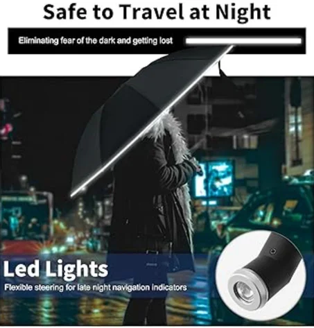 مظلة AEGIS LED الاحترافية المقاومة للرياح