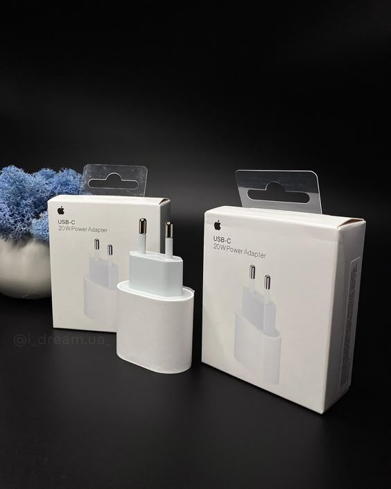Adaptateur 20W + Câble Lightning ou USB-C – Charge Rapide