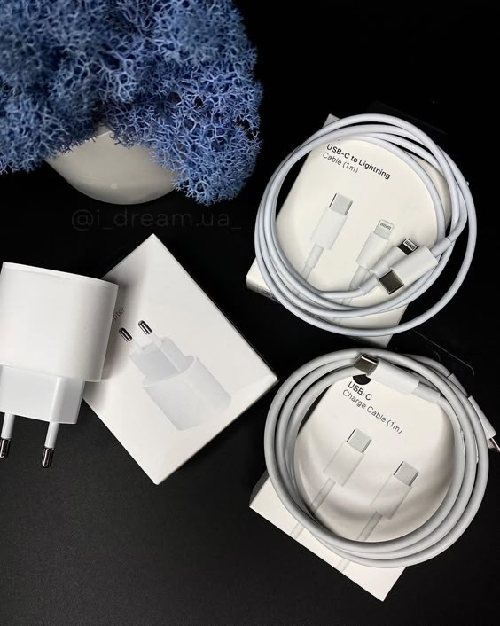 Adaptateur 20W + Câble Lightning ou USB-C – Charge Rapide