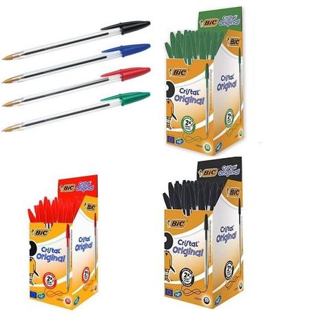 Stylo BIC Confort Écriture ||Boîte de 50 Stylos