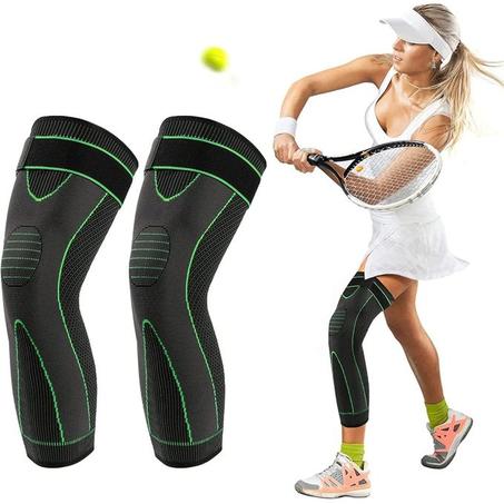 دعامة الركبة الرياضية الضاغطة مع أحزمة تثبيت قابلة للتعديل