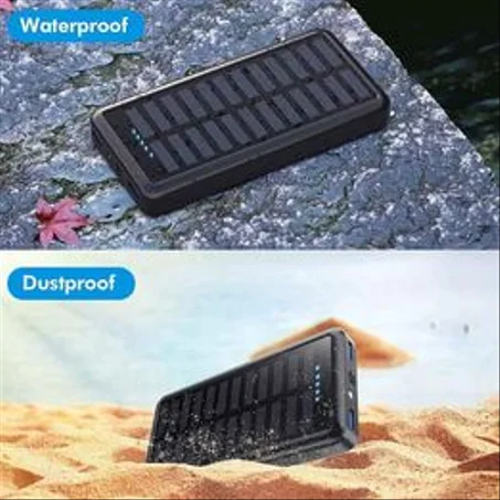 Power bank pxwaxpy 30800mah بالطاقة الشمسية