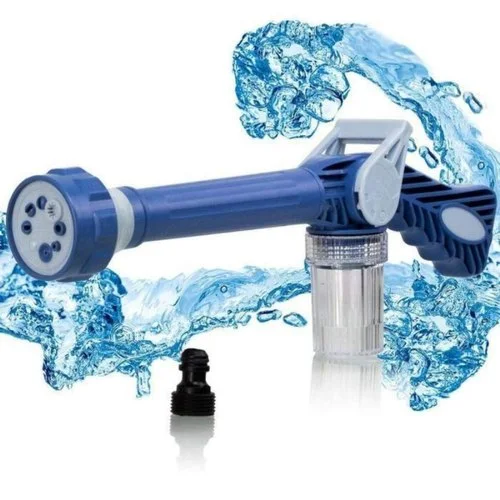 مسدس رش ماء مع خزان صابون مدمج متعدد الوظائف – 8 أوضاع رش لتنظيف السيارات والحدائق