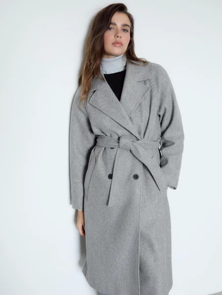 Trench coat doux au toucher