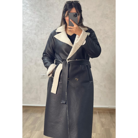 معطف شتوي مبطن بالفرو