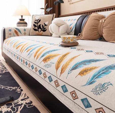 طقم بياضات جلد مقلوب ريش