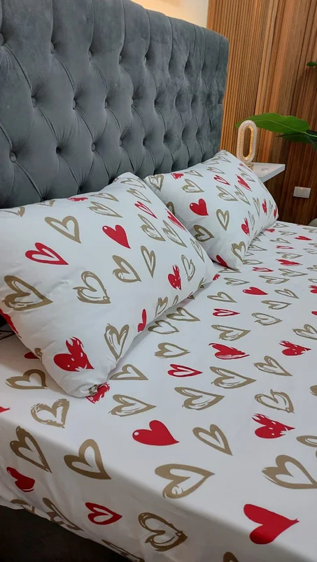 طقم ملايه قطن مشجر